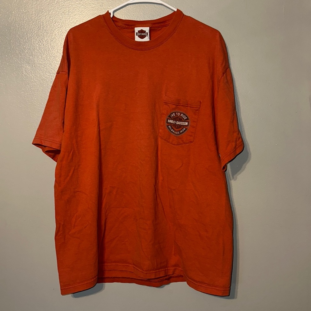 Harley Davidson Milwaukee Iron New Orleans, LA‎ t-shirt 23in chest flat